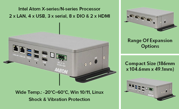BOXER-6406-ADN Fanless compact industrial box PC Product Image