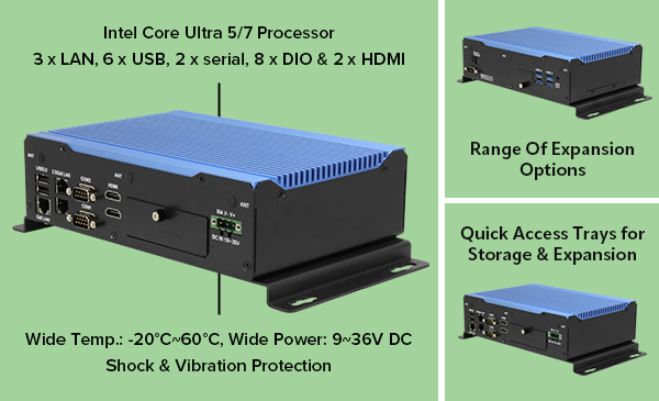 BOXER-6647-MTH Fanless compact industrial box PC Product Image