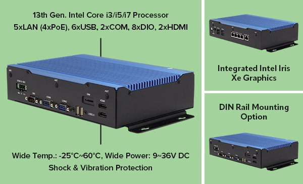 BOXER-6649-RAP Fanless industrial Box PC Product Image
