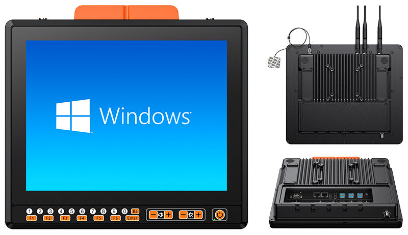 VT-879 12.1" Rugged Industrial Vehicle Mount Panel PC product image