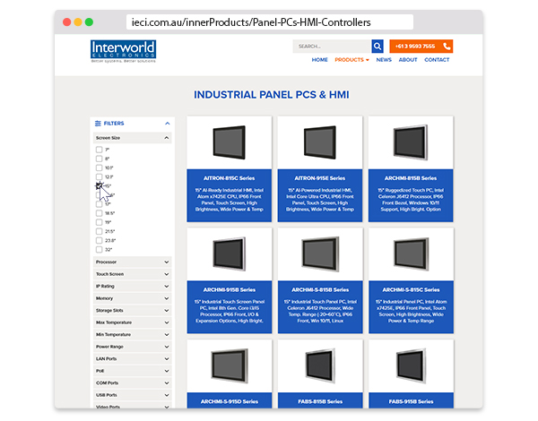 Products Filters Being Used In New Design
